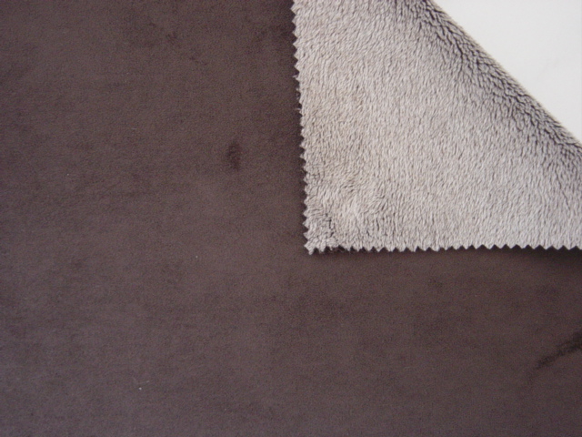 suede bond tip-discharged soft tricot velboa