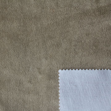 Short pile composite T/C fabric