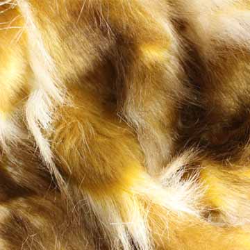 Embossing high pile fur