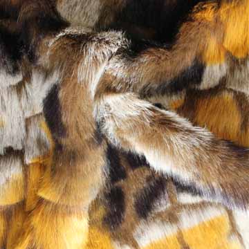 Embossing high pile fur