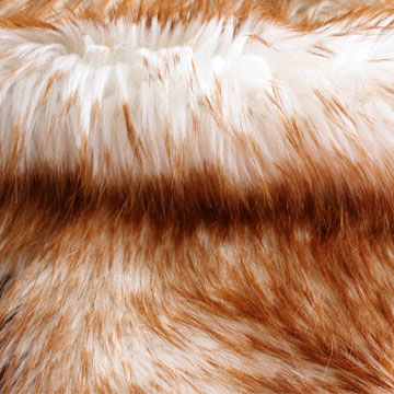 Tip-dying high pile fur