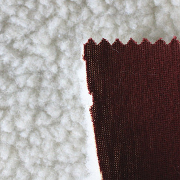 Knitting fabric composite lambs wool